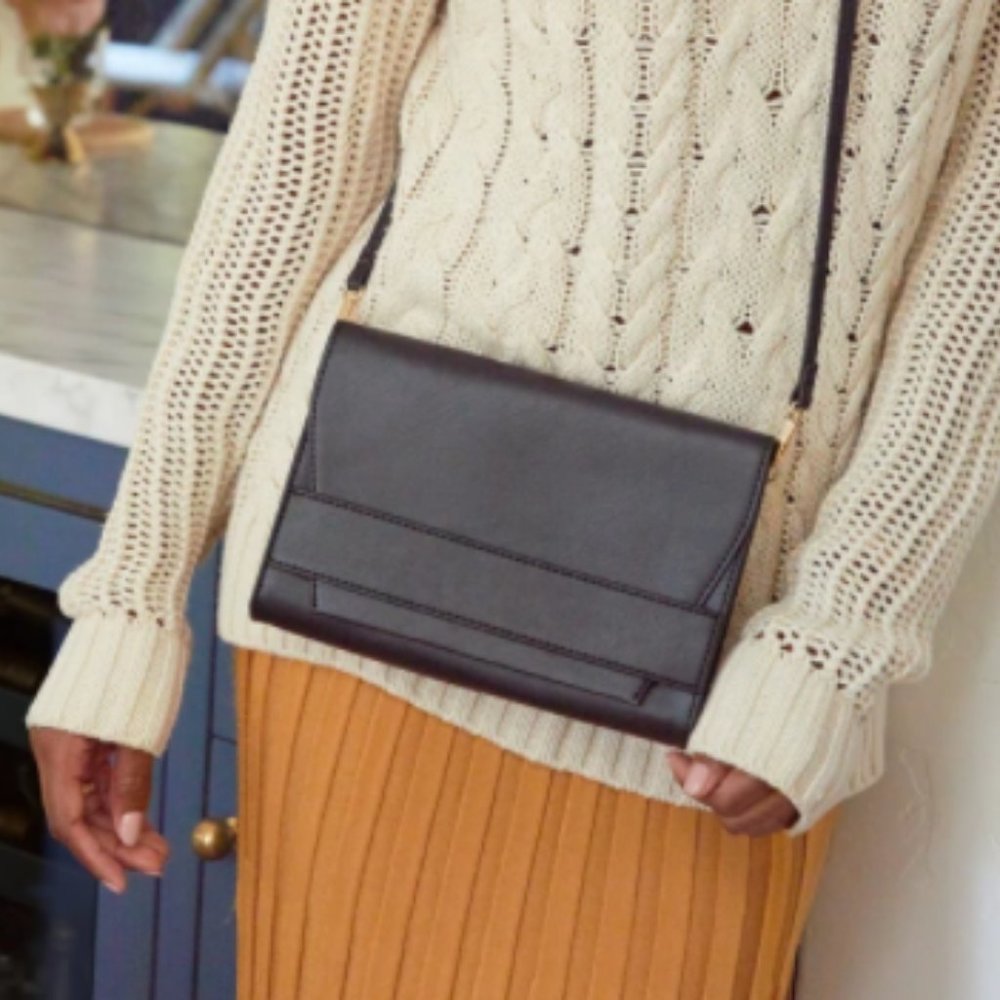 Summer & Rose Black Clutch Celine Crossbody